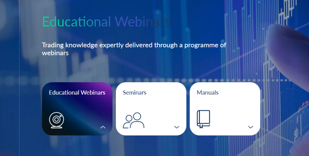 Trading knowledge expertly delivered through a programme of webinars