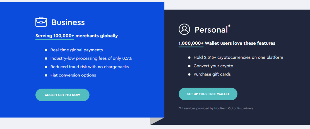 CoinPayments-Business and Personal Account