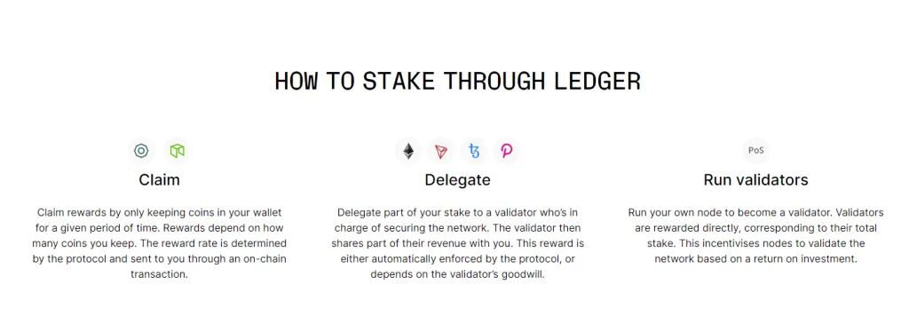 How to Stake Through Ledger