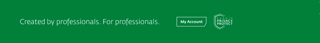 Created by professionals. For professionals