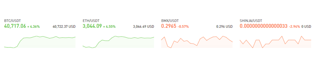 Trading cryptos