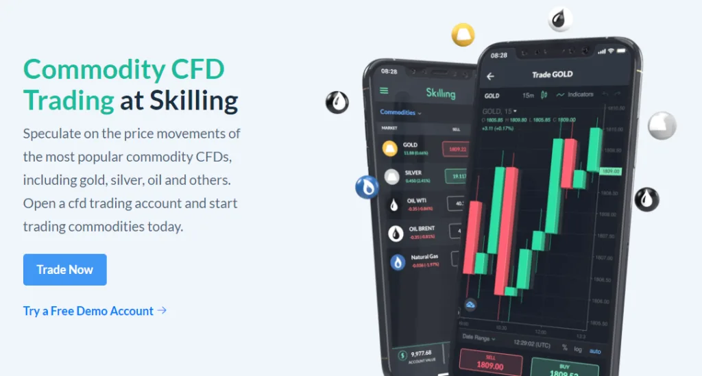 Commodity CFD trading at skilling