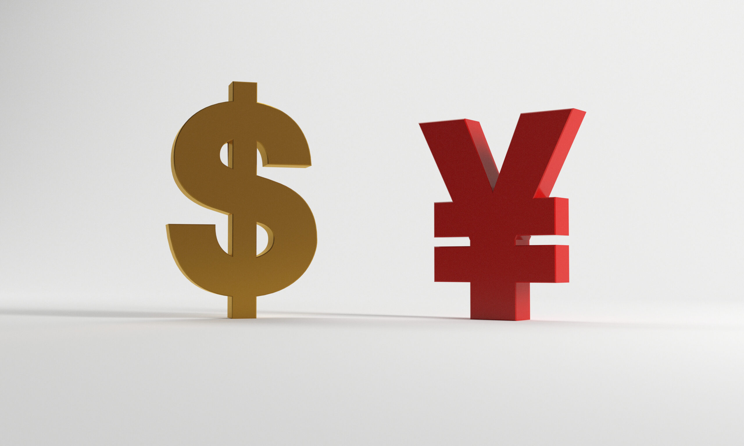 Dollar and Yen Symbol