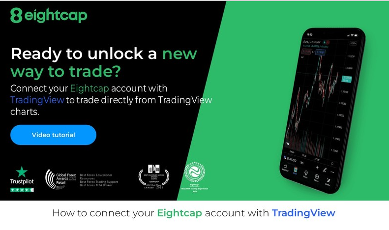 Connect your Eightcap with TradingView to trade directly from TradingView charts