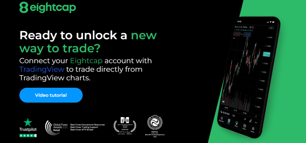 Unlock a new way to trade with eightcap and trading view