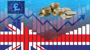 UK flag and Pound Symbol