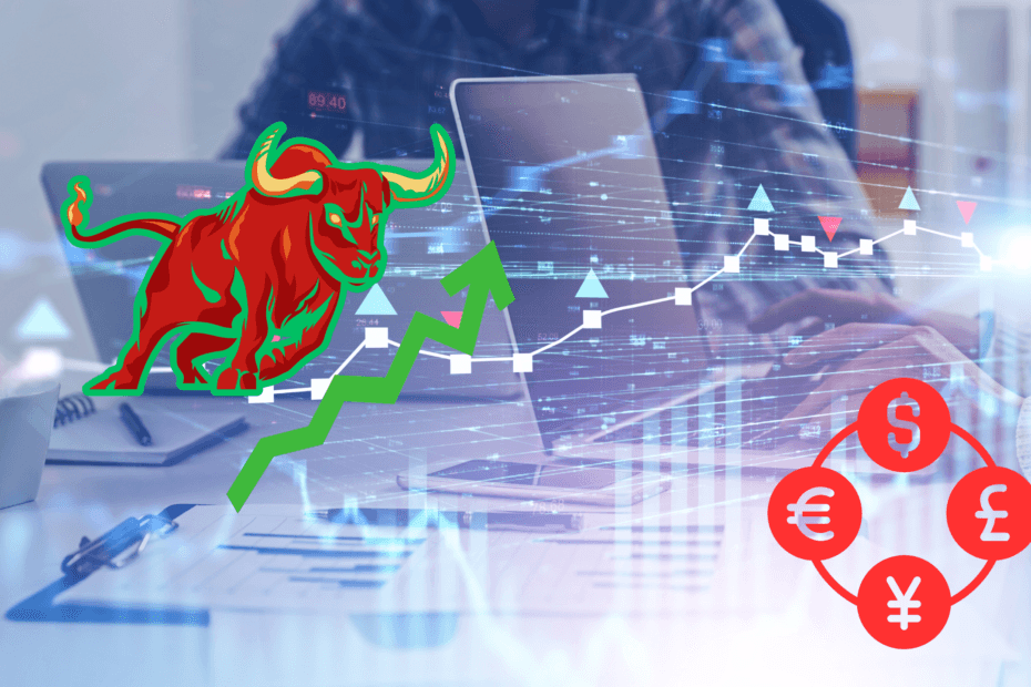 Money symbols in circle