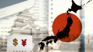 Japan's map and structure of flag