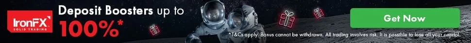 Deposit Boosters Up to 100% with IronFX