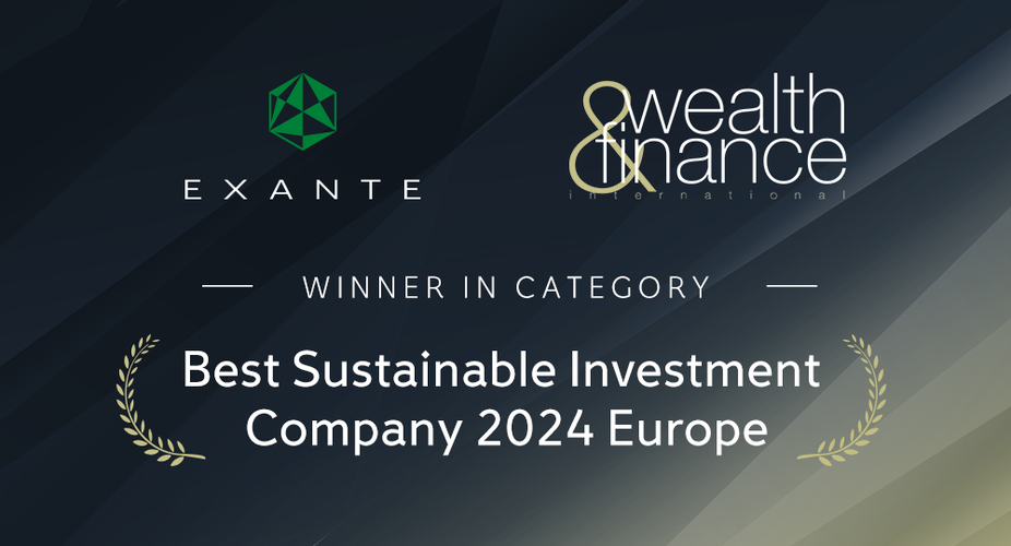 EXANTE Named 'Best Sustainable Investment Company 2024 - Europe'