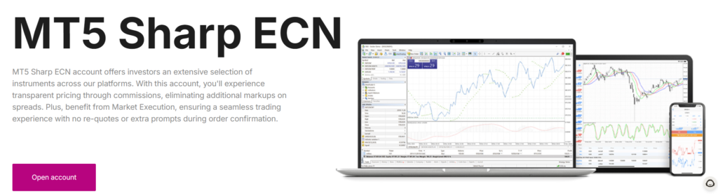 Earn MT5 Sharp ECN Account