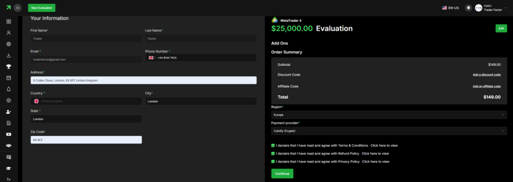 IC Funded Select your evaluation 25k