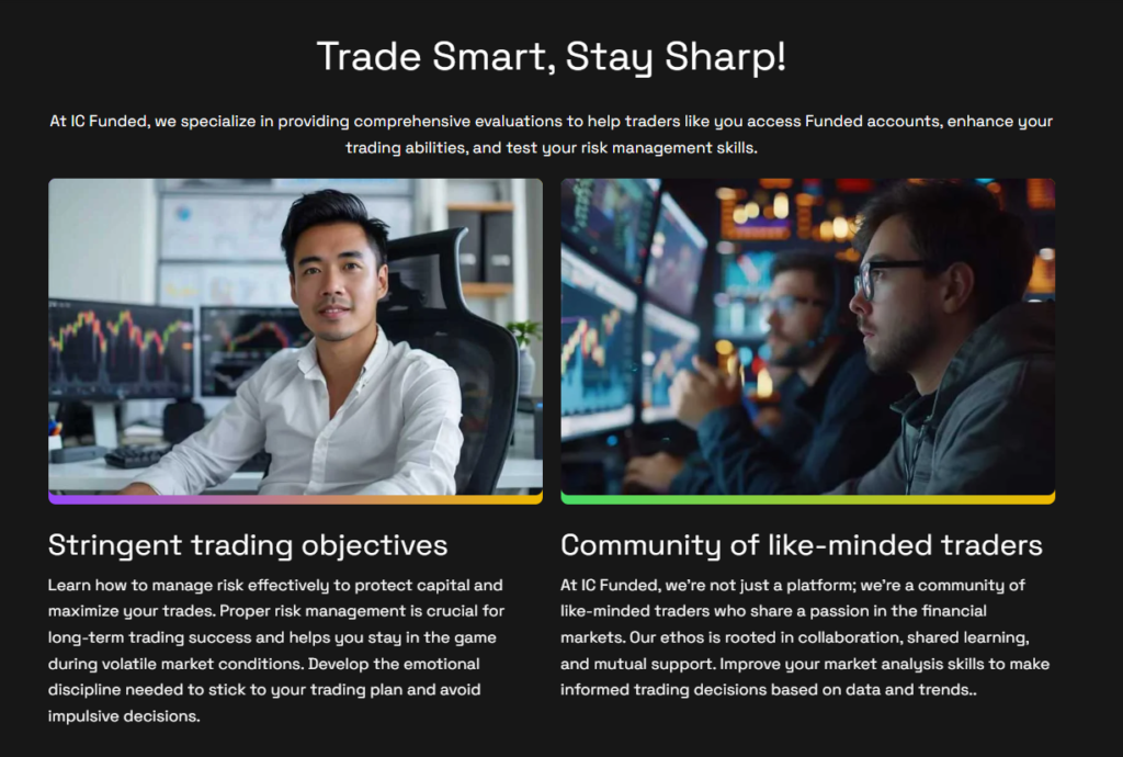 IC Funded Trade Smart, Stay Sharp