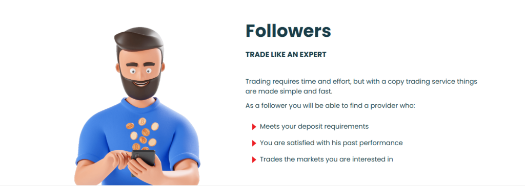 M4 Markets Social Trading Followers