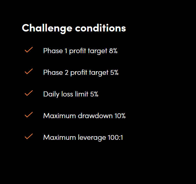 Oanda Prop Trader Challenge Conditions