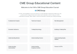 FxPro - Welcome to the FxPro CME Group Education Course
