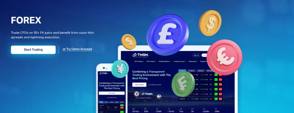 TMGM - Forex Trade CFDs on 50+ FX pairs and benefit from razor-thin spreads and lightning execution