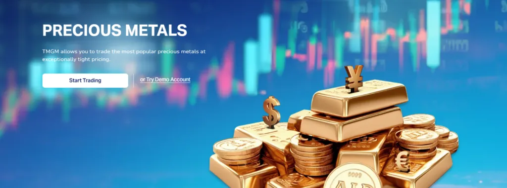 TMGM - Precious Metals TMGM allows you to trade the most popular precious metals at exceptionally tight pricing