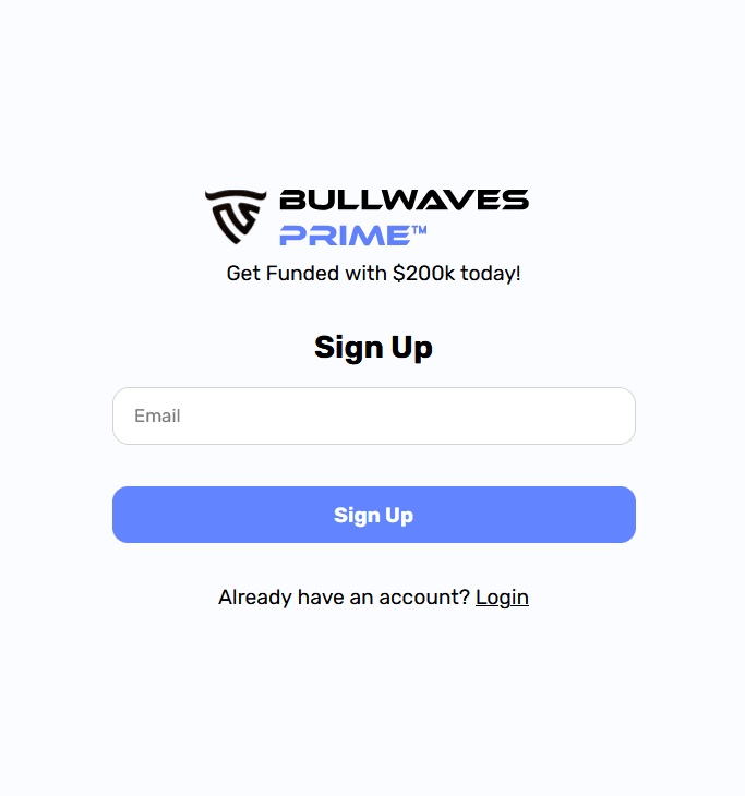 BullWaves Prime - Sign UP