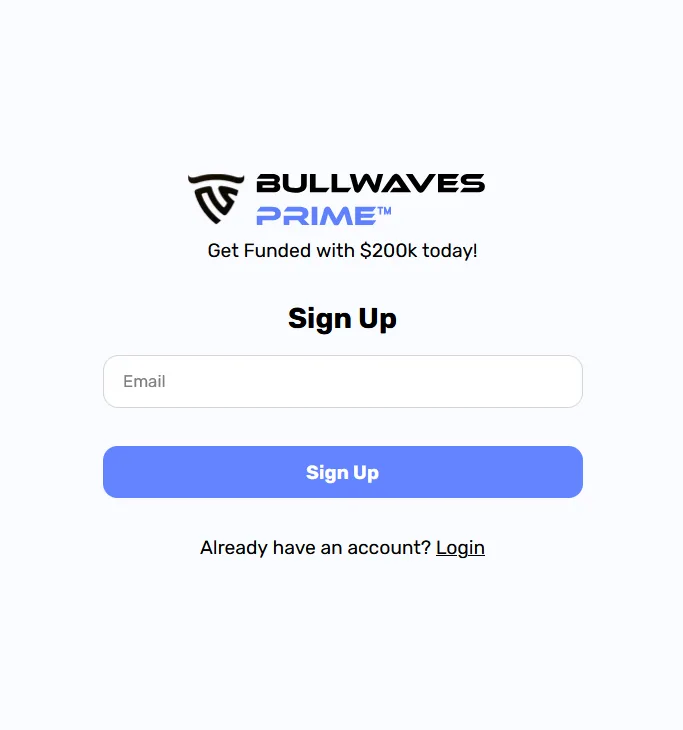 BullWaves Prime - Sign UP