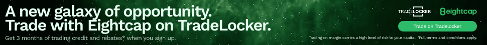 EightCap - 970x90 TradeLocker Launch Offer - Galaxy of opportunity tagline