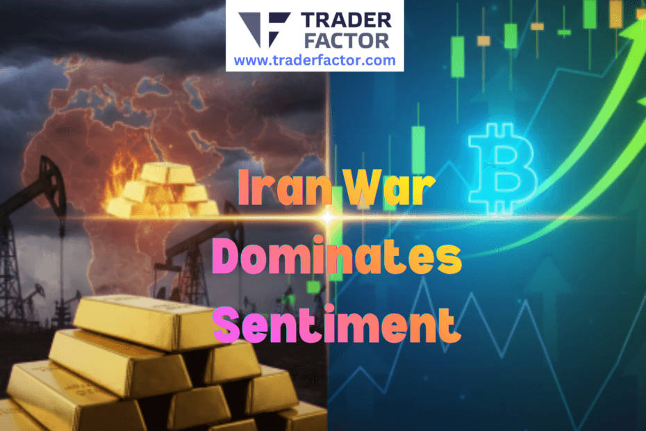 Iran War Dominates Sentiment as Dollar Eases, Gold Surges