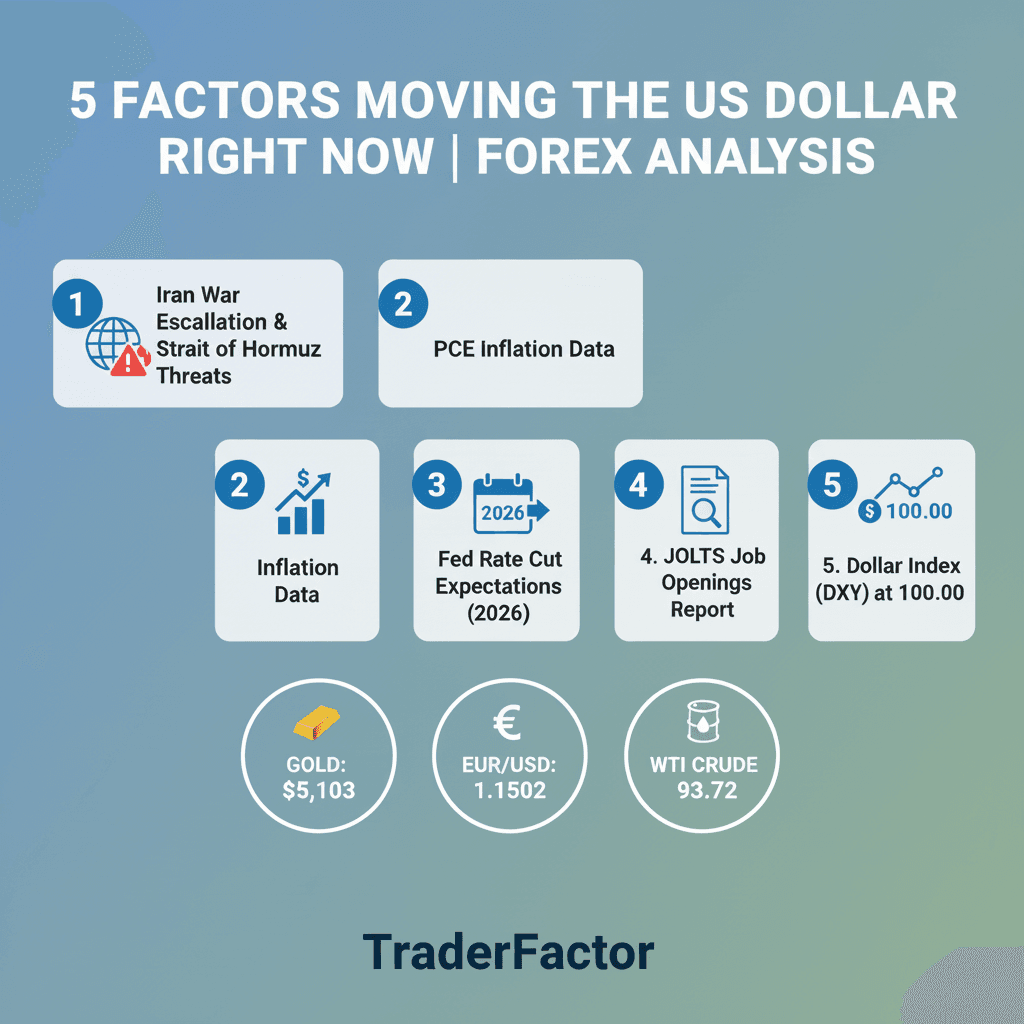 Dollar Holds Near 100.00 as Iran War Continues; PCE Data Awaited; PCE and JOLTS Awaited