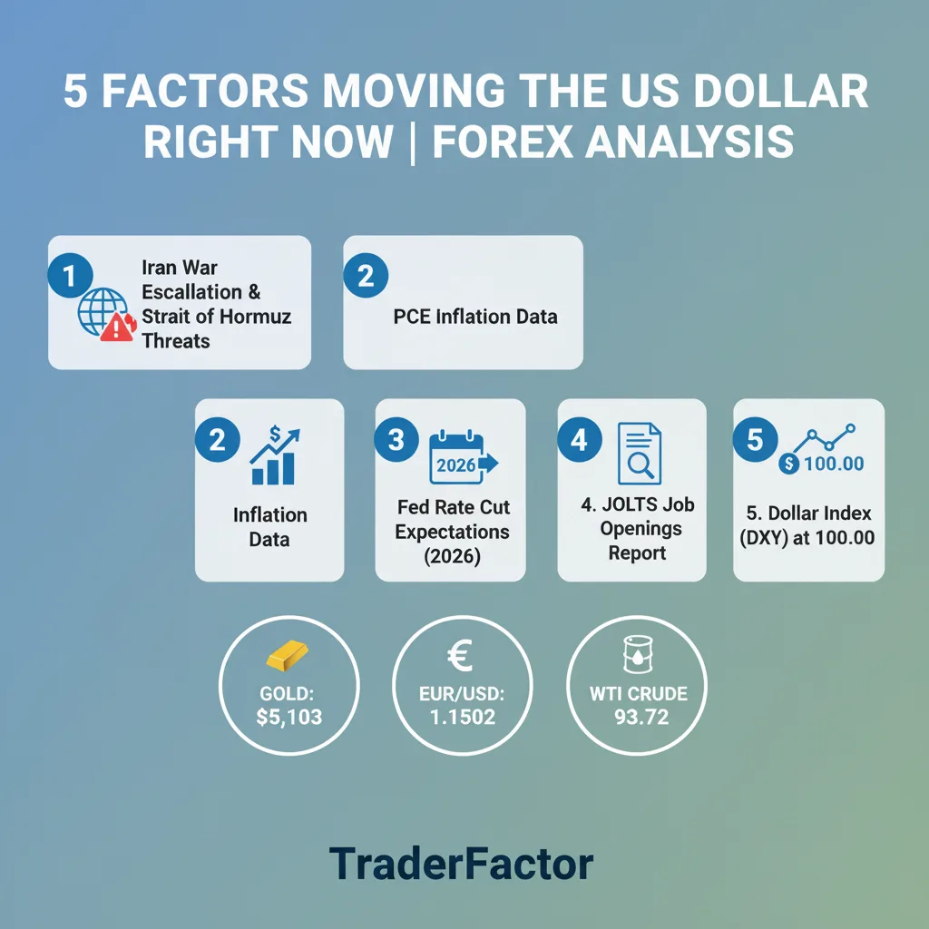 Dollar Holds Near 100.00 as Iran War Continues; PCE Data Awaited; PCE and JOLTS Awaited