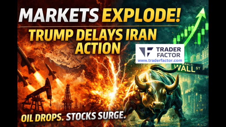 Markets Surge After Trump Delays Iran Strike Oil Crashes, Gold & Stocks Rally-TraderFactor