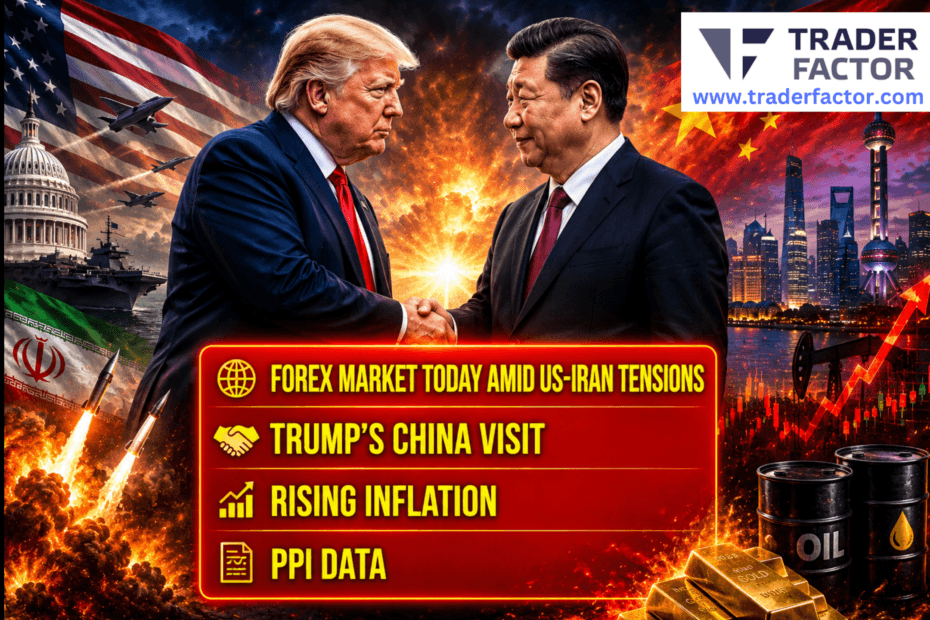 Forex Market Today Amid US-Iran Tensions, Trump’s China Visit, Rising Inflation and PPI Data