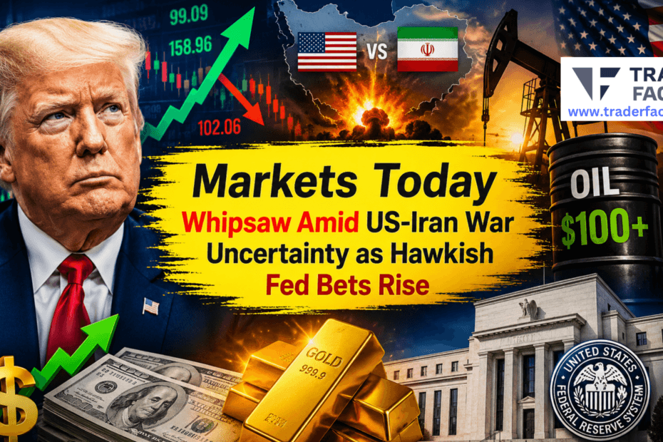 Markets Today Whipsaw Amid US-Iran War Uncertainty as Hawkish Fed Bets Rise