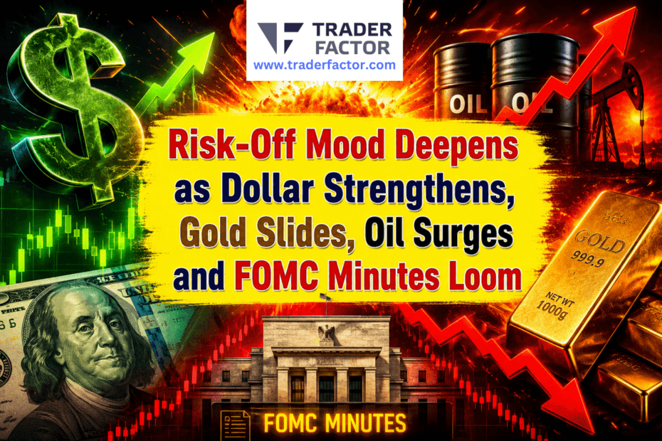 Risk-Off Mood Deepens as Dollar Strengthens, Gold Slides, Oil Surges and FOMC Minutes LoomRisk-Off Mood Deepens as Dollar Strengthens, Gold Slides, Oil Surges and FOMC Minutes Loom