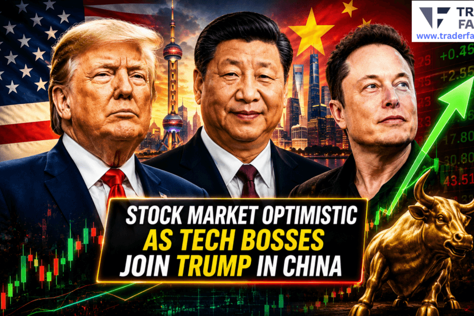 Stock Market Optimistic As Tech Bosses Join Trump in China Visit Amid Inflation and Iran Tensions