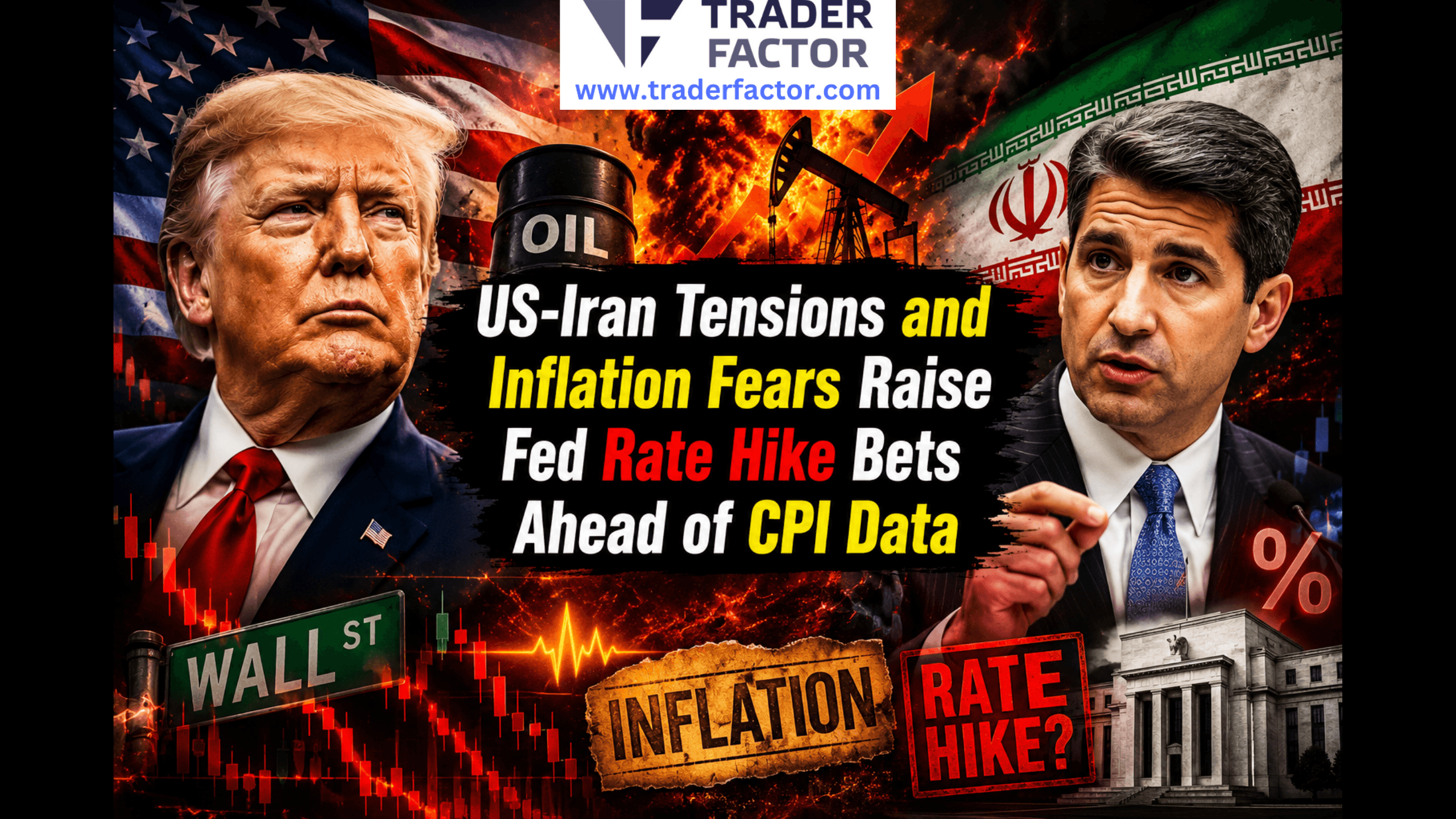 US-Iran Tensions and Inflation Fears Raise Fed Rate Hike Bets Ahead of CPI Data