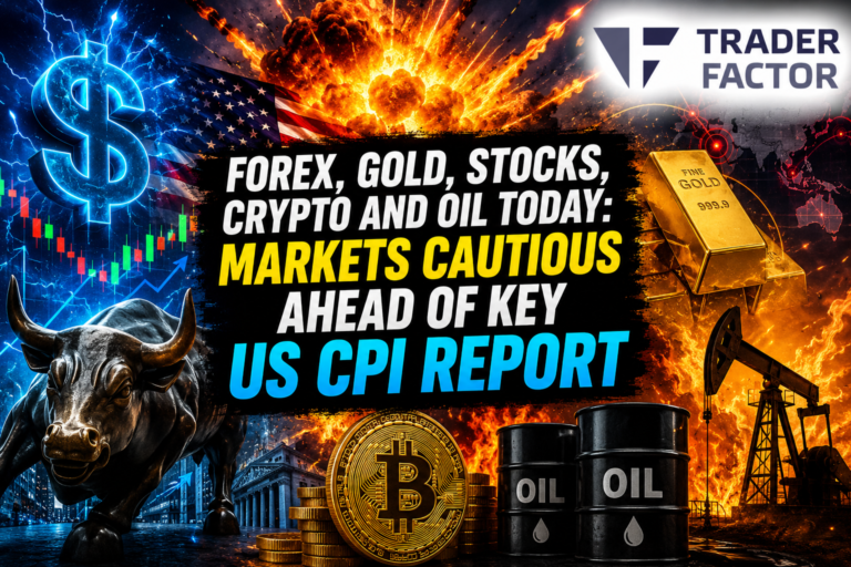 Forex, Gold, Stocks, Crypto and Oil Today Markets Cautious Ahead of Key US CPI Report