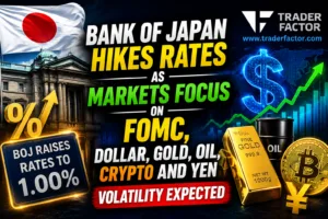 Forex Market Today Bank of Japan Hikes Rates as Markets Focus on FOMC, Dollar, Gold, Oil, Crypto and Yen Volatility Expected