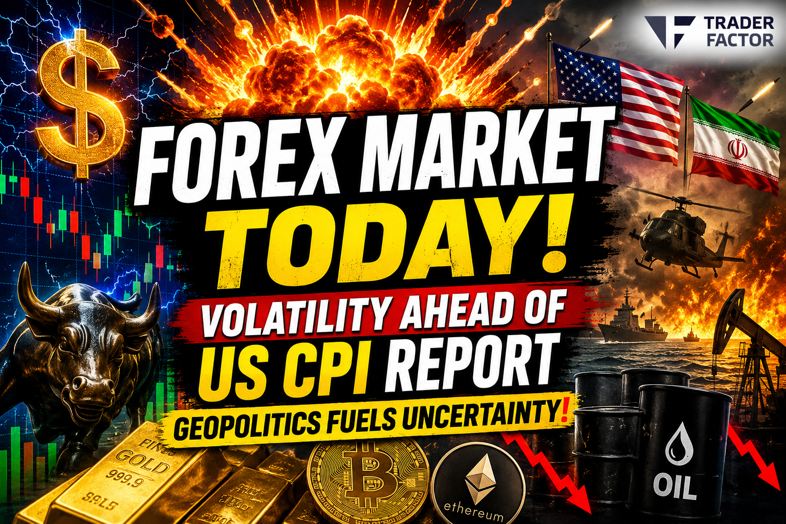 Forex Market Today Markets Brace for US CPI as Geopolitical Tensions Fuel Volatility
