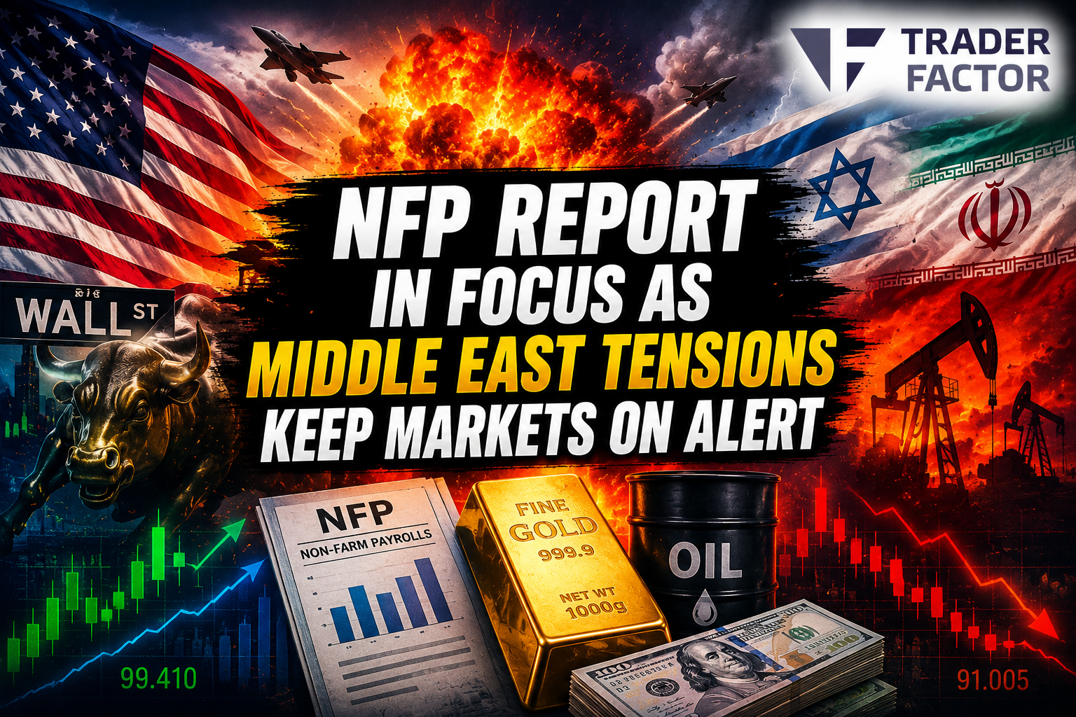 Forex Market Today NFP Report in Focus as Middle East Tensions Keep Markets on Alert