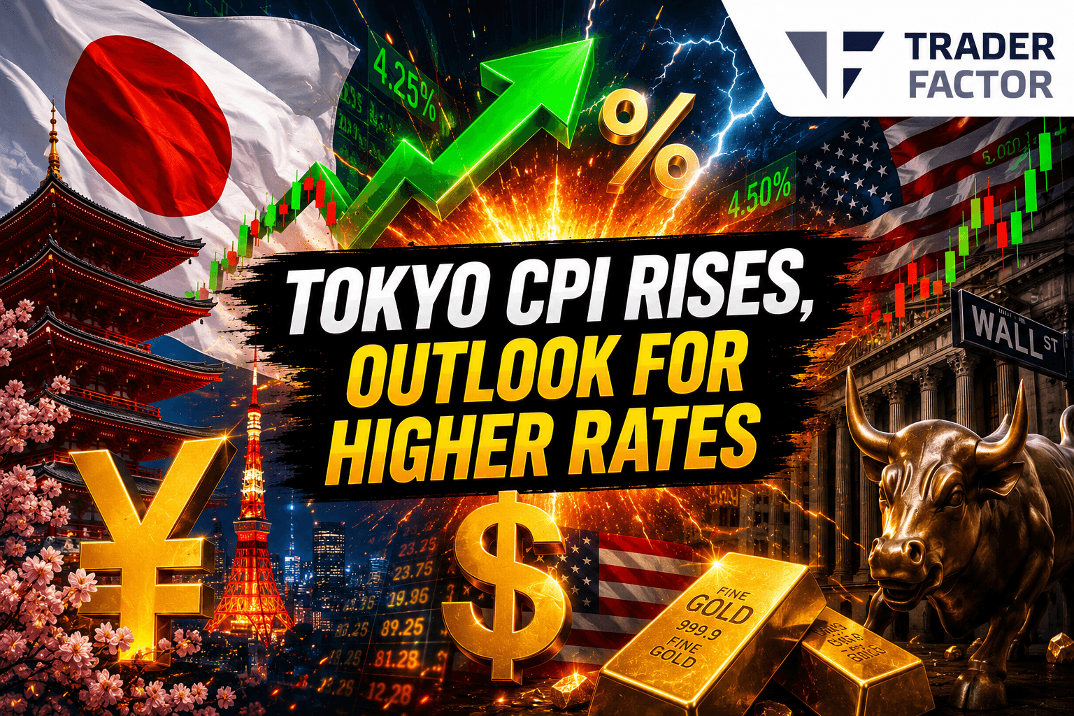 Forex Market Today Tokyo CPI Boosts Yen as Sticky US Inflation Keeps Fed Rate Hike Expectations Alive