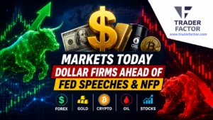 Forex Market Today US Dollar Holds Firm as Stocks, Gold, Crypto and Oil Brace for Fed Speeches and NFP