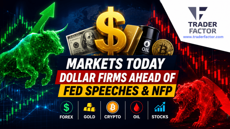 Forex Market Today US Dollar Holds Firm as Stocks, Gold, Crypto and Oil Brace for Fed Speeches and NFP