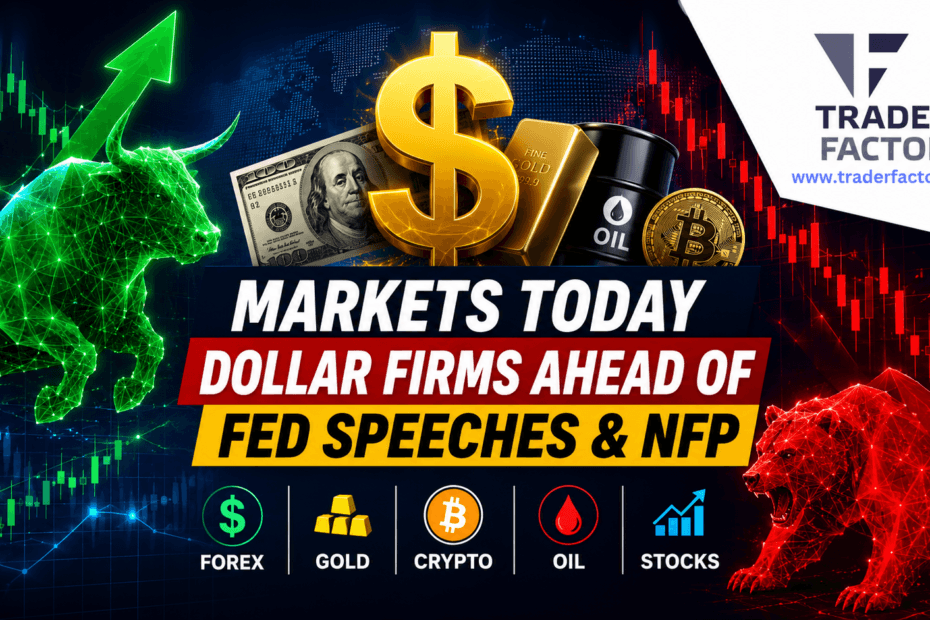 Forex Market Today US Dollar Holds Firm as Stocks, Gold, Crypto and Oil Brace for Fed Speeches and NFP