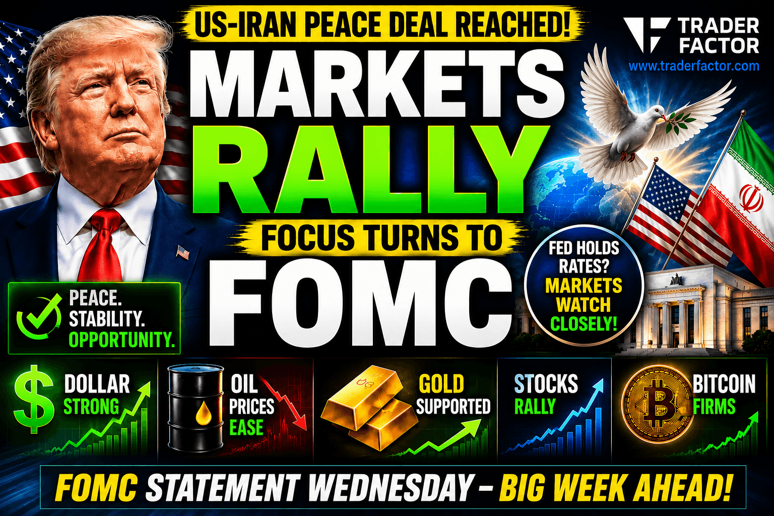 Market Outlook Markets Focus on FOMC as US-Iran Peace Deal Boosts Risk Sentiment