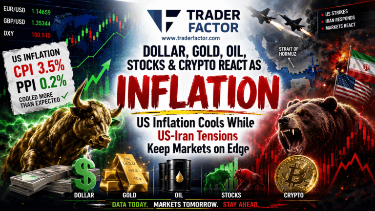 Forex Market Today Dollar, Gold, Oil, Stocks & Crypto React as US Inflation Cools While US-Iran Tensions Keep Markets on Edge