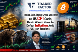 Forex Market Today Dollar, Gold, Stocks, Crypto & Oil React as US CPI Cools, Kevin Warsh Vows to Defeat Inflation Amid US-Iran Tensions