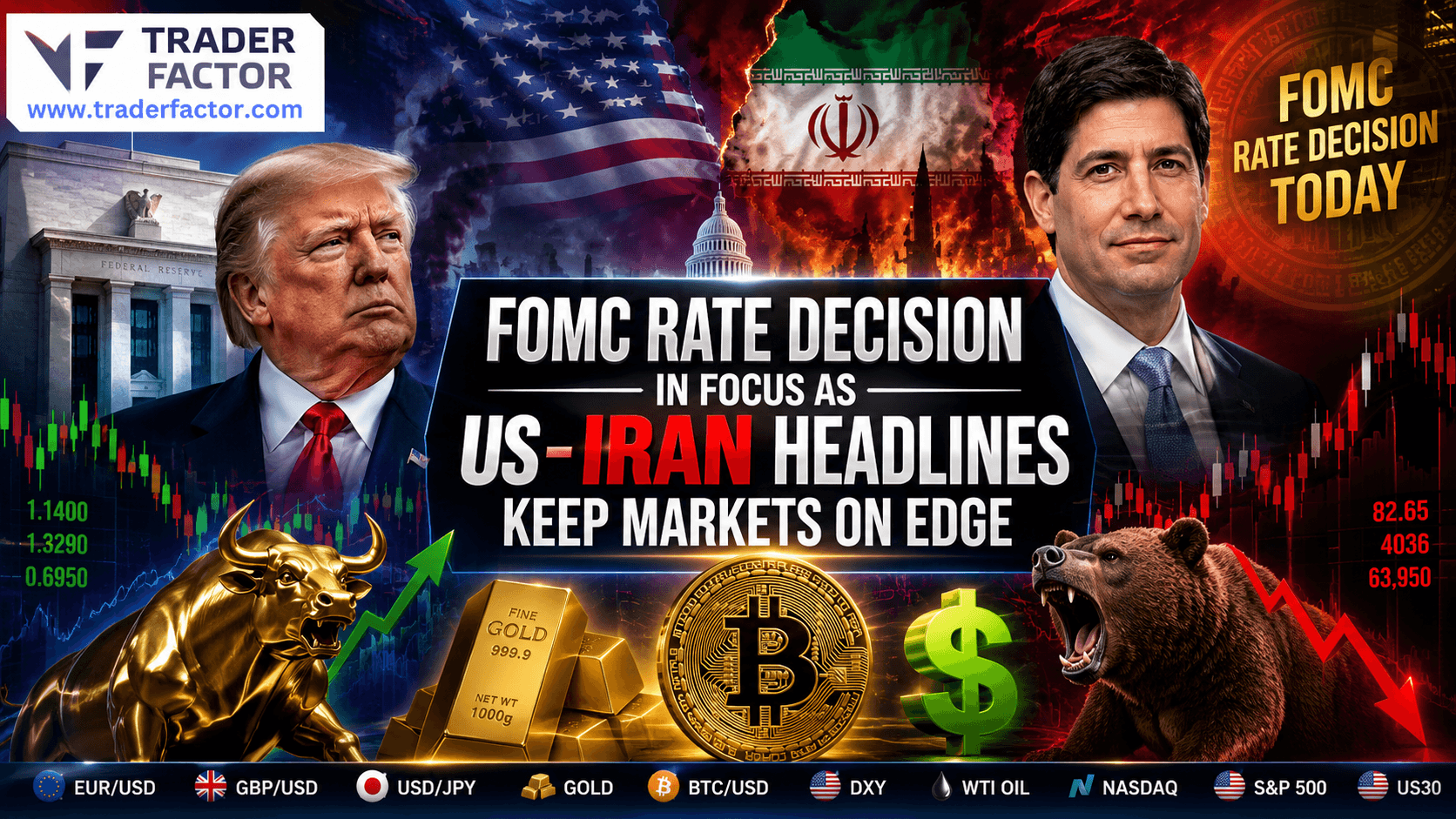 Forex Market Today FOMC Rate Decision in Focus as US-Iran Headlines Keep Markets on Edge
