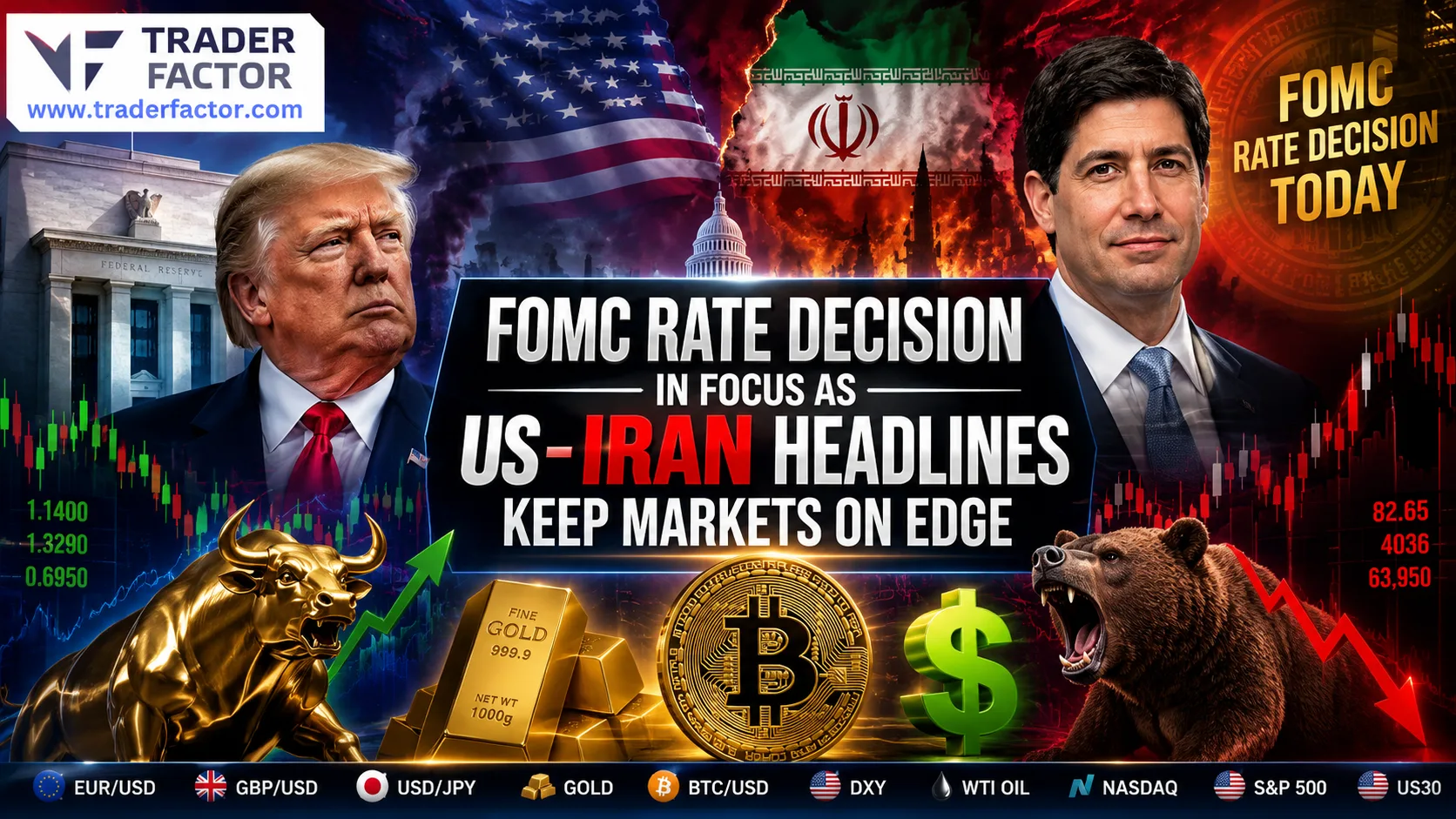 Forex Market Today FOMC Rate Decision in Focus as US-Iran Headlines Keep Markets on Edge