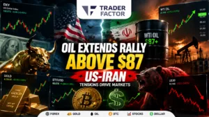Forex Market Today Oil Extends Rally Above $87 as Middle East Conflict Reshapes Dollar, Gold, Stocks & Bitcoin