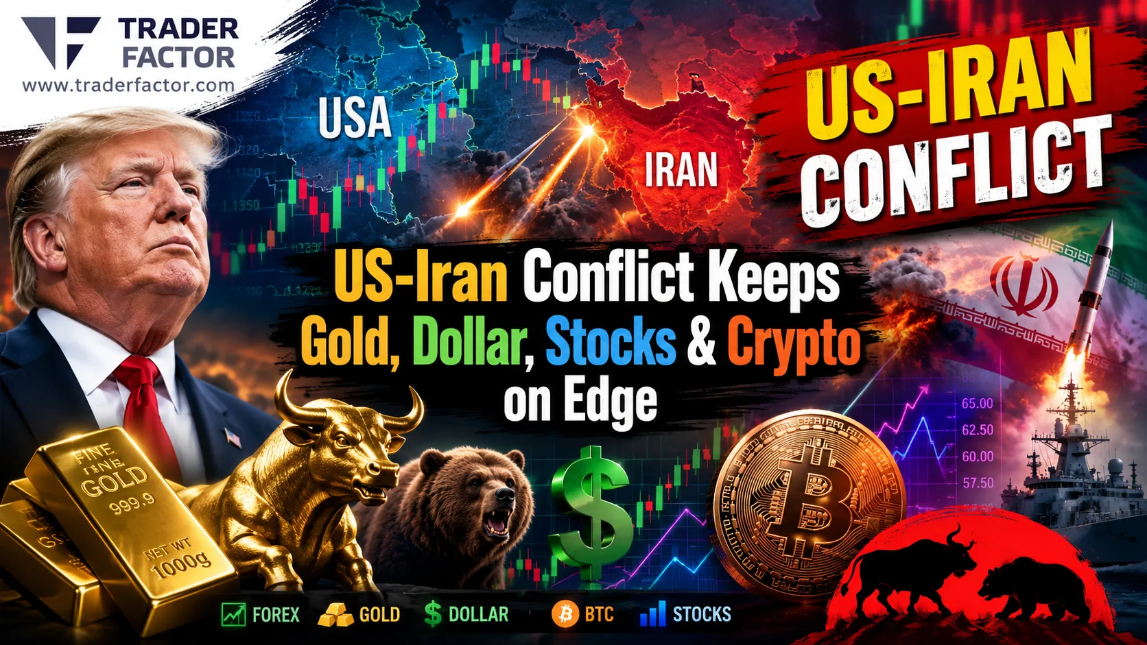 Forex Market Today Oil Surges Above $85, Gold Hits Fresh Highs as US-Iran Conflict Keeps Dollar, Stocks & Crypto on Edge