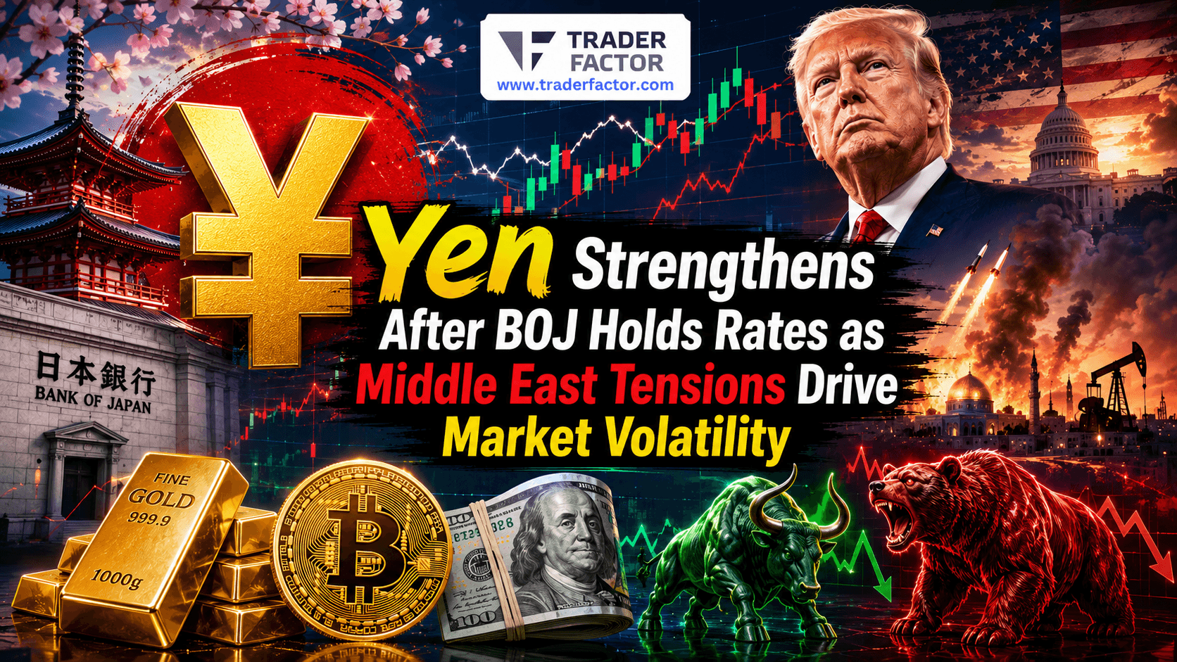 Forex Market Today Yen Strengthens After BOJ Holds Rates as Middle East Tensions Drive Market Volatility